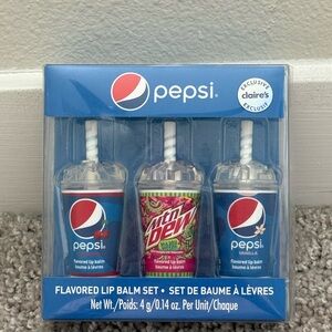 Pepsi and Mountain Dew Lip Balm Trio - Blue, Red, Green